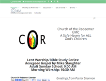 Tablet Screenshot of cleredeemer.org